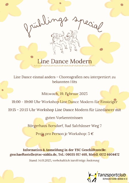 Linedance-Workshops am 19.02.2025